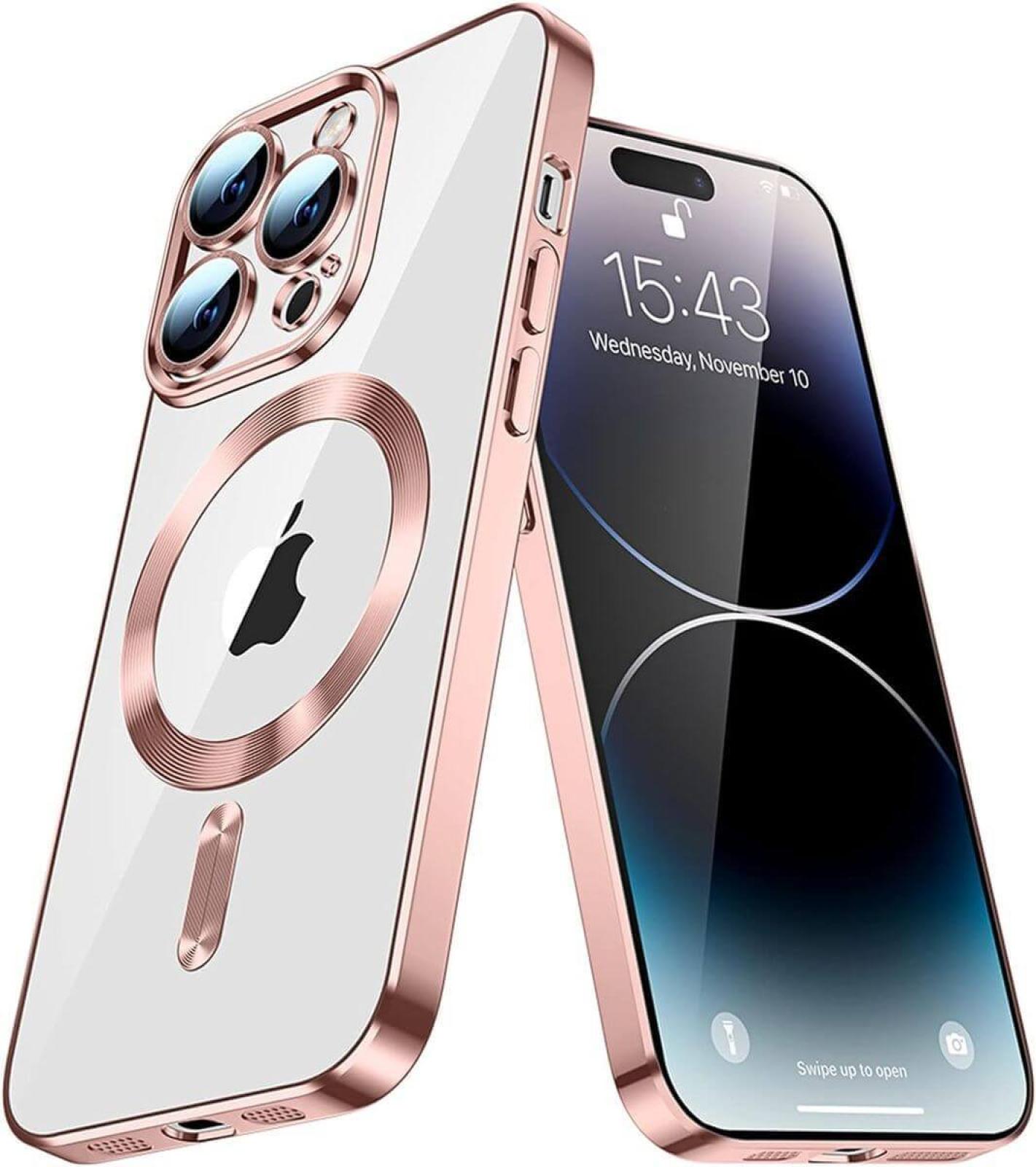 iPhone 15 Pro Max Rose Gold MagSafe Cover - Sleek, Magnetic & Protective