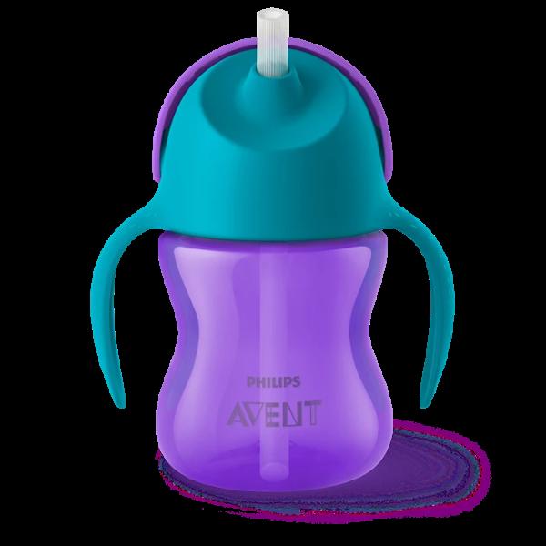 Philips Avent Straw Cup 200ml /7oz 9m+ - Girls SCF796/02