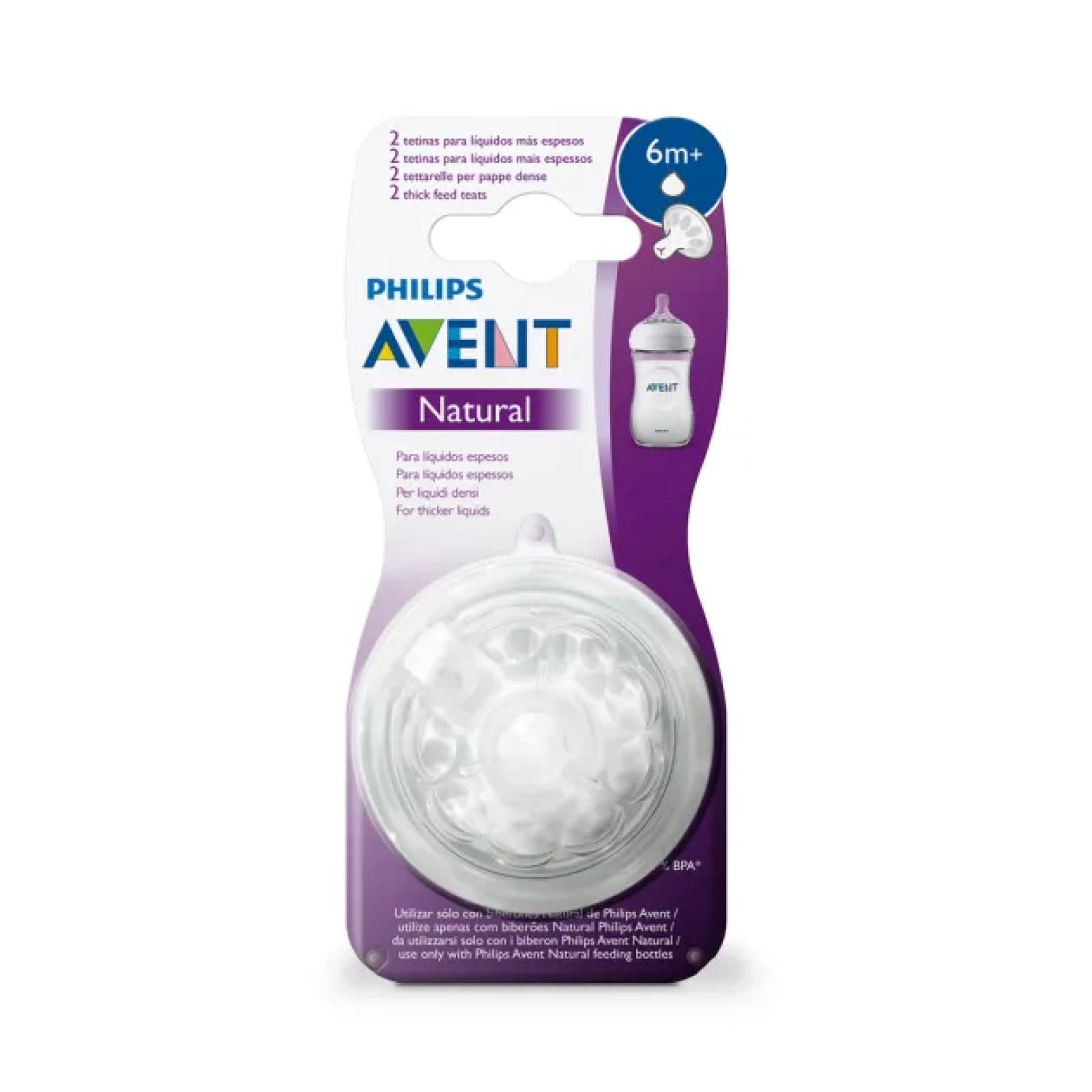 Philips Avent Natural Response Teat Thick Flow 6+ SCY966/02