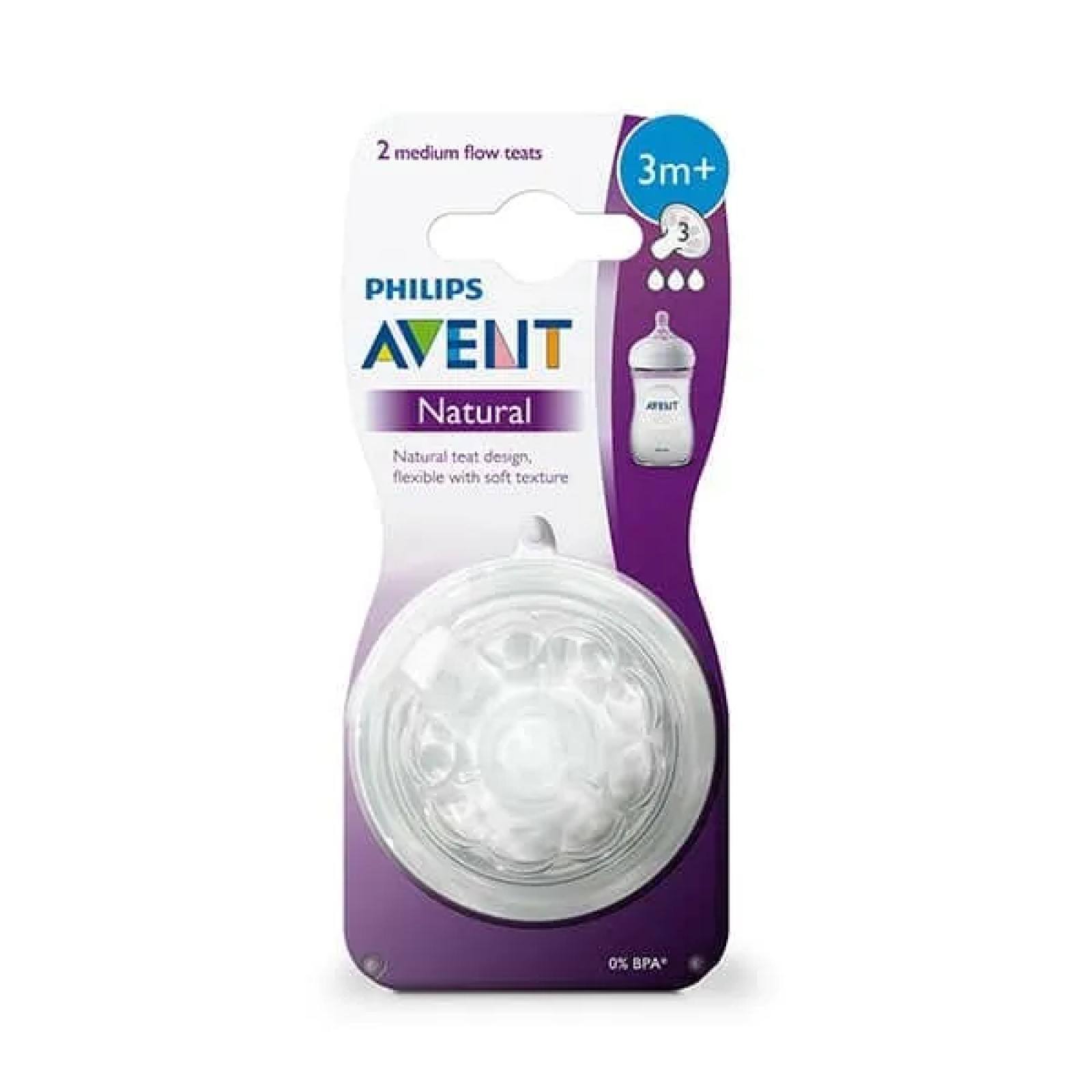 Philips Avent Medium Flow Natural Vacuum Cleaner 2 Pack  SCY964/02