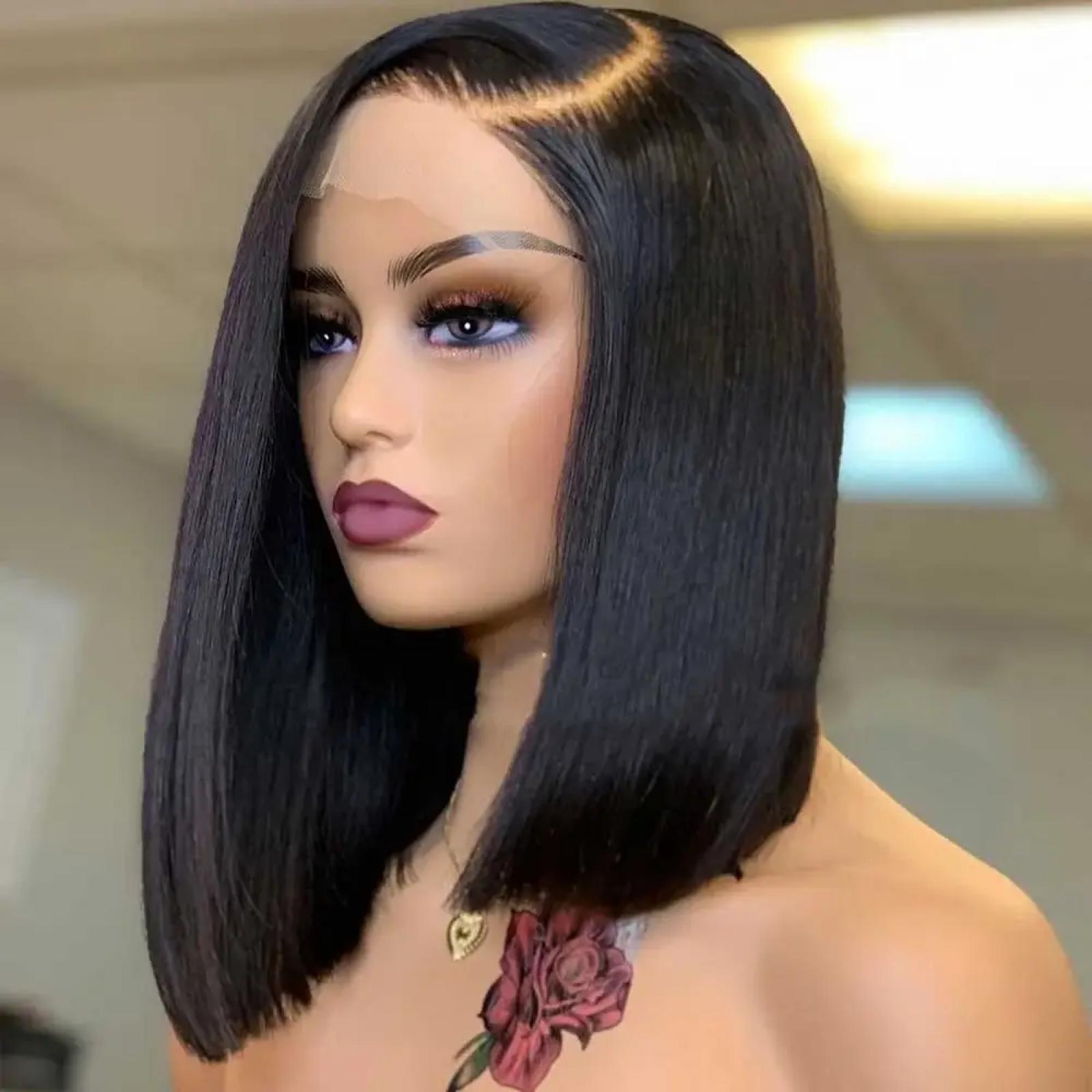 Vietnamese Straight Bob Wig 13 x 4 Closure