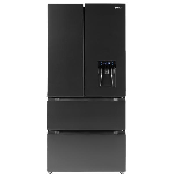 Defy DFF440 492L French Door Fridge with Water Dispense Onyx