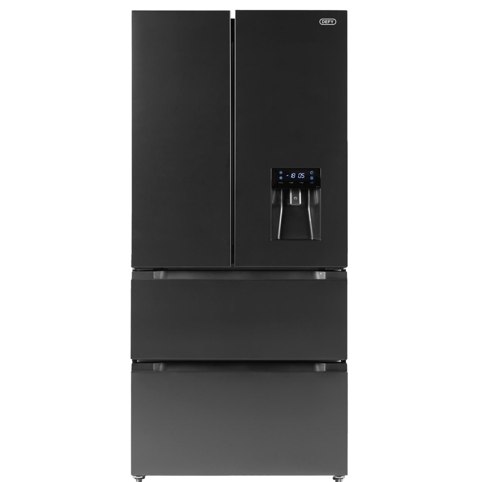 Defy DFF440 492L French Door Fridge with Water Dispense Onyx