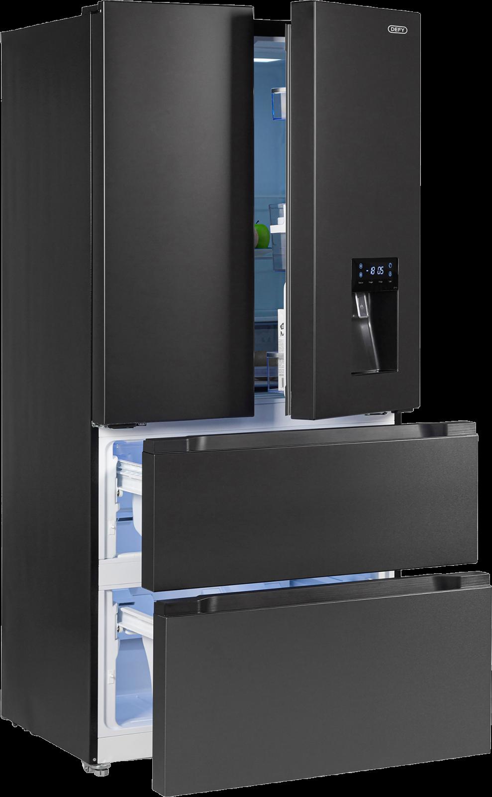 Defy DFF440 492L French Door Fridge with Water Dispense Onyx