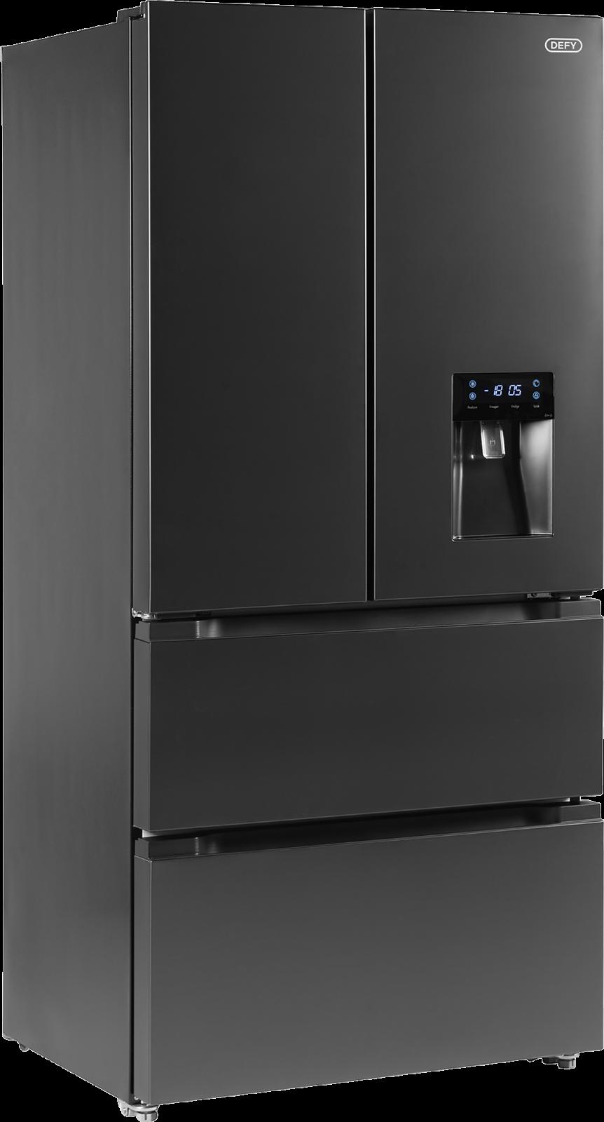Defy DFF440 492L French Door Fridge with Water Dispense Onyx