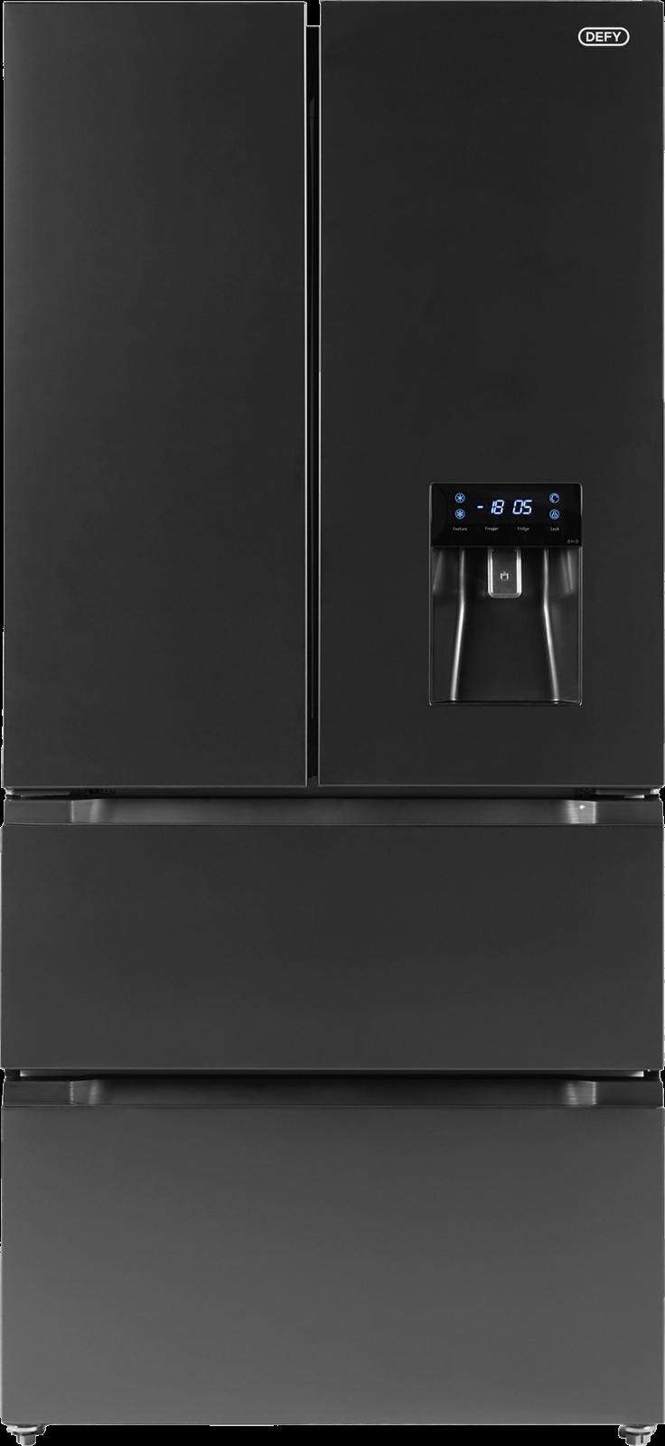 Defy DFF440 492L French Door Fridge with Water Dispense Onyx