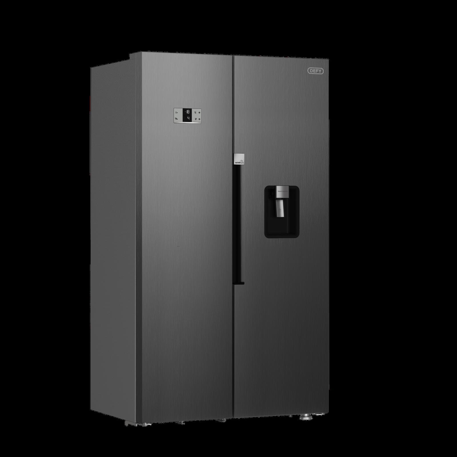 Defy Inox A+ 614L Naturelight Side By Side Fridge DFF563