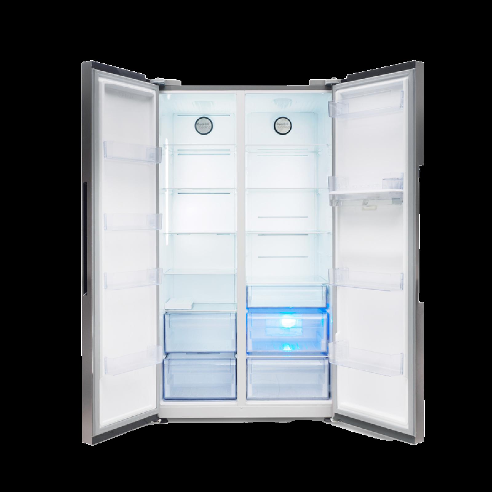 Defy Inox A+ 614L Naturelight Side By Side Fridge DFF563