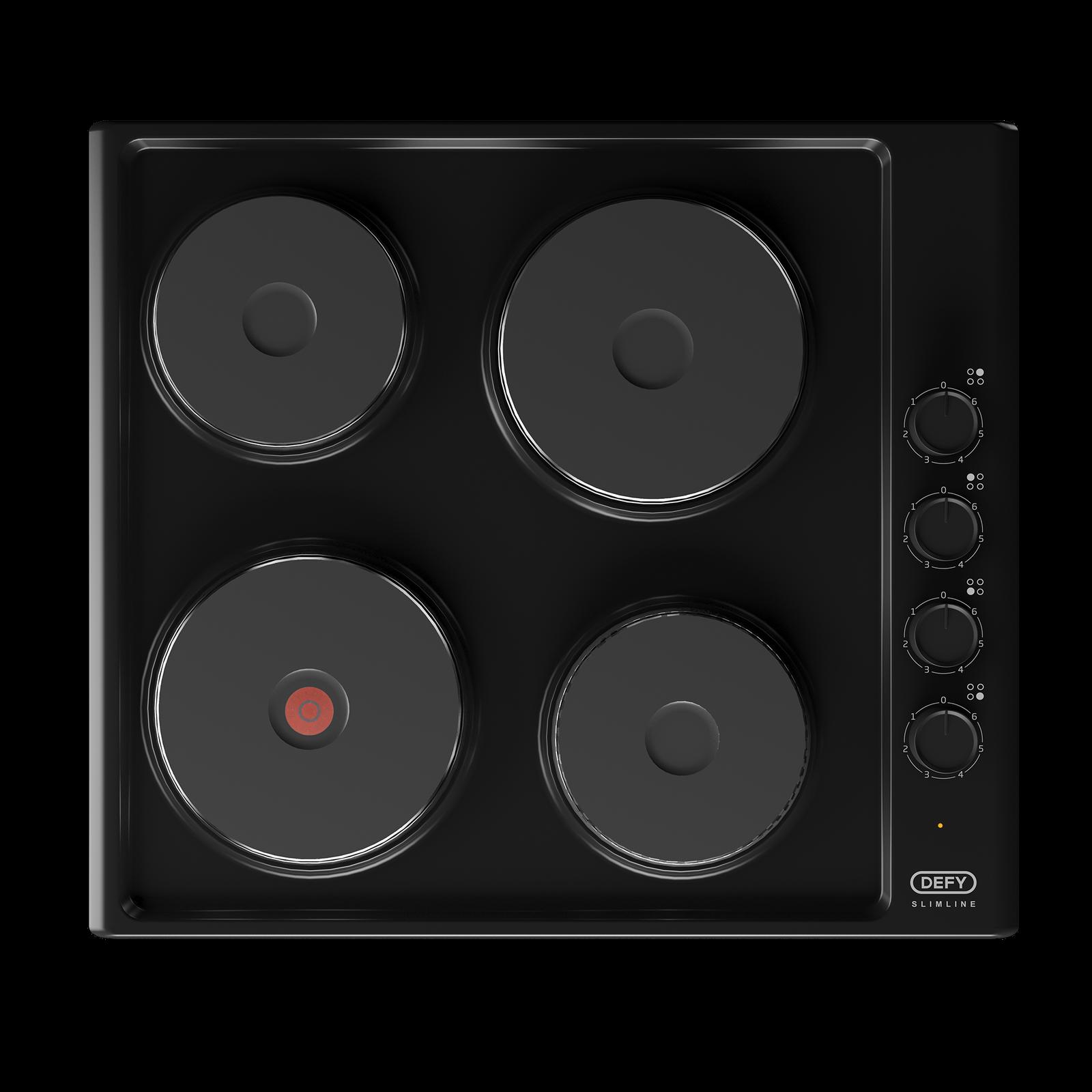Defy DHD398 60cm Slimline Solid Hob w/ Control Panel - Black