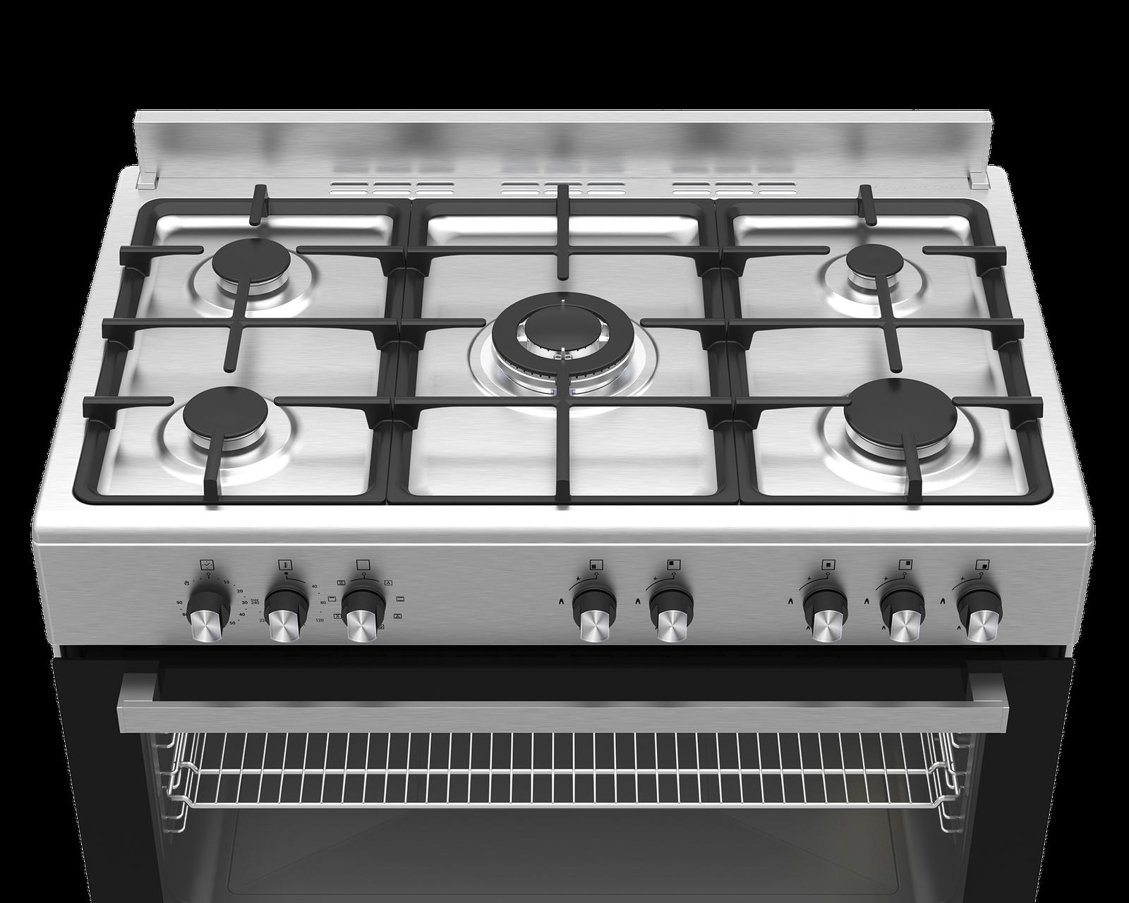 Defy 90cm New York Multifunction Range Cooker withThermofan+ Inox DGS904