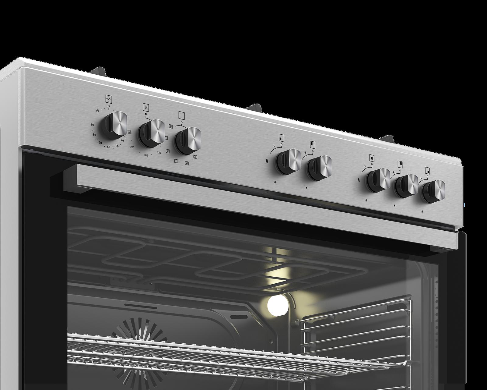 Defy 90cm New York Multifunction Range Cooker withThermofan+ Inox DGS904