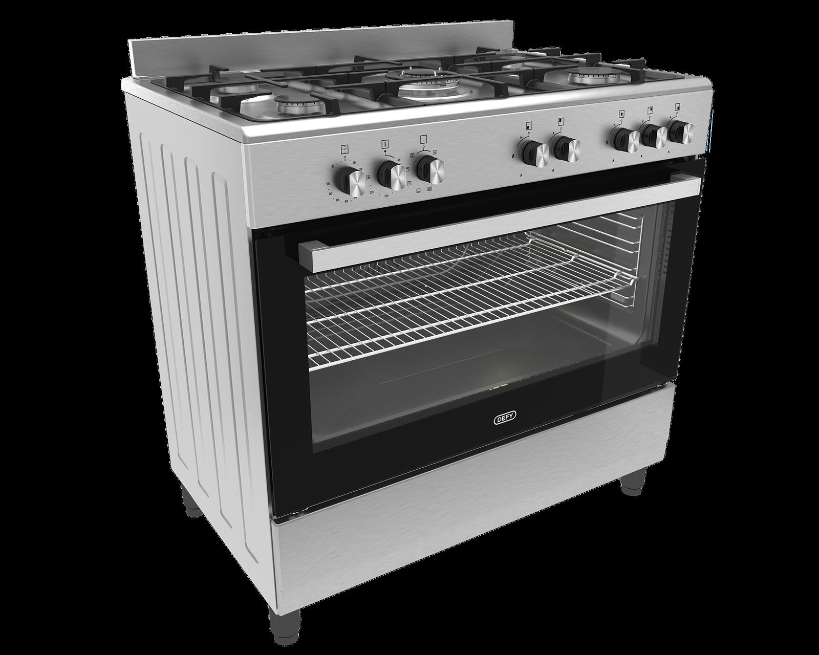 Defy 90cm New York Multifunction Range Cooker withThermofan+ Inox DGS904