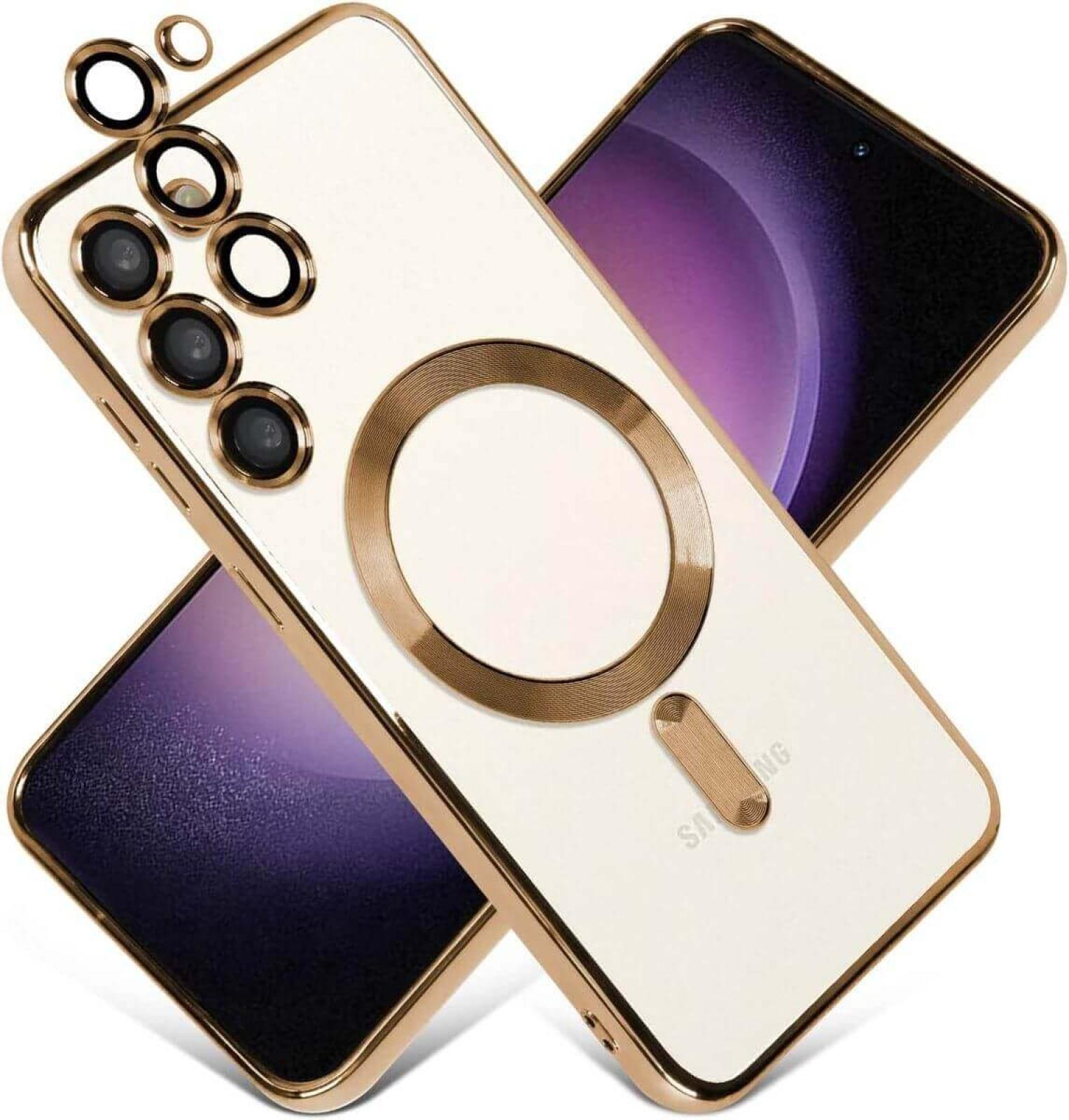 Samsung S22 Gold MagSafe Cover - Sleek, Magnetic & Protective