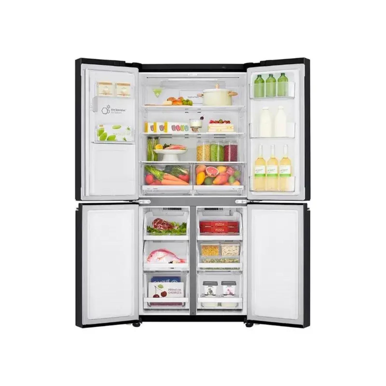 LG Smart Inverter Black Door-in-door Slim French Door Fridge GC-L22FTQUB