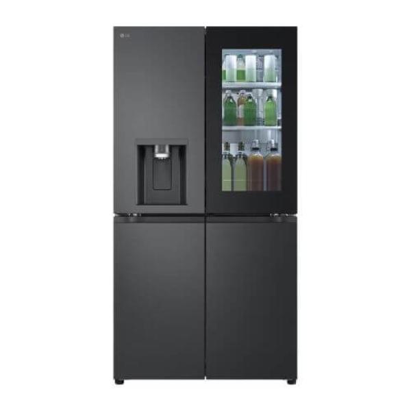 LG 611Lt Matte Black (Graphite) InstaView™ ThinQ™ Side by Side Refrigerator - GC-X257CQFS