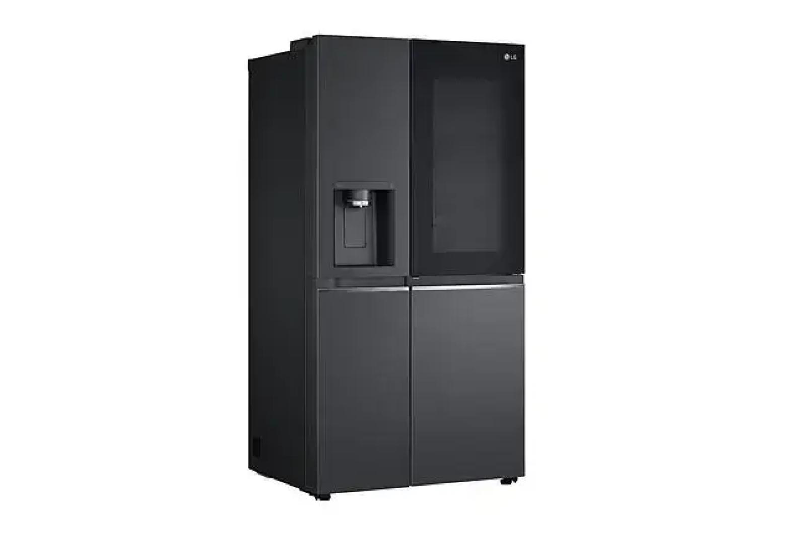LG 611Lt Matte Black (Graphite) InstaView™ ThinQ™ Side by Side Refrigerator - GC-X257CQFS