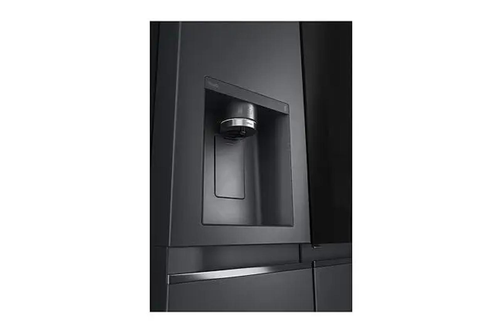 LG 611Lt Matte Black (Graphite) InstaView™ ThinQ™ Side by Side Refrigerator - GC-X257CQFS