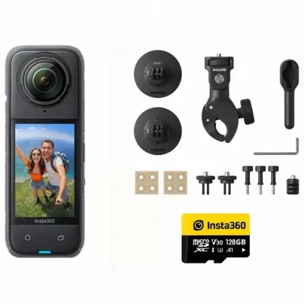 Insta360 X5 360 Action Camera Motorcycle Bundle