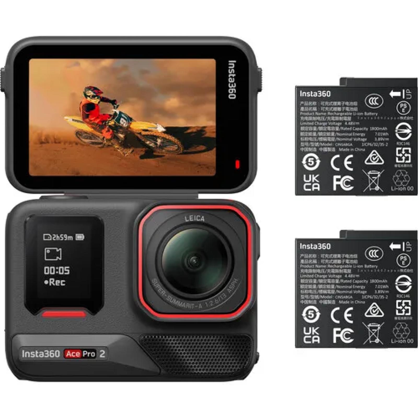 INSTA360 - ACE PRO 2 ACTION CAMERA - DUAL BATTERY BUNDLE
