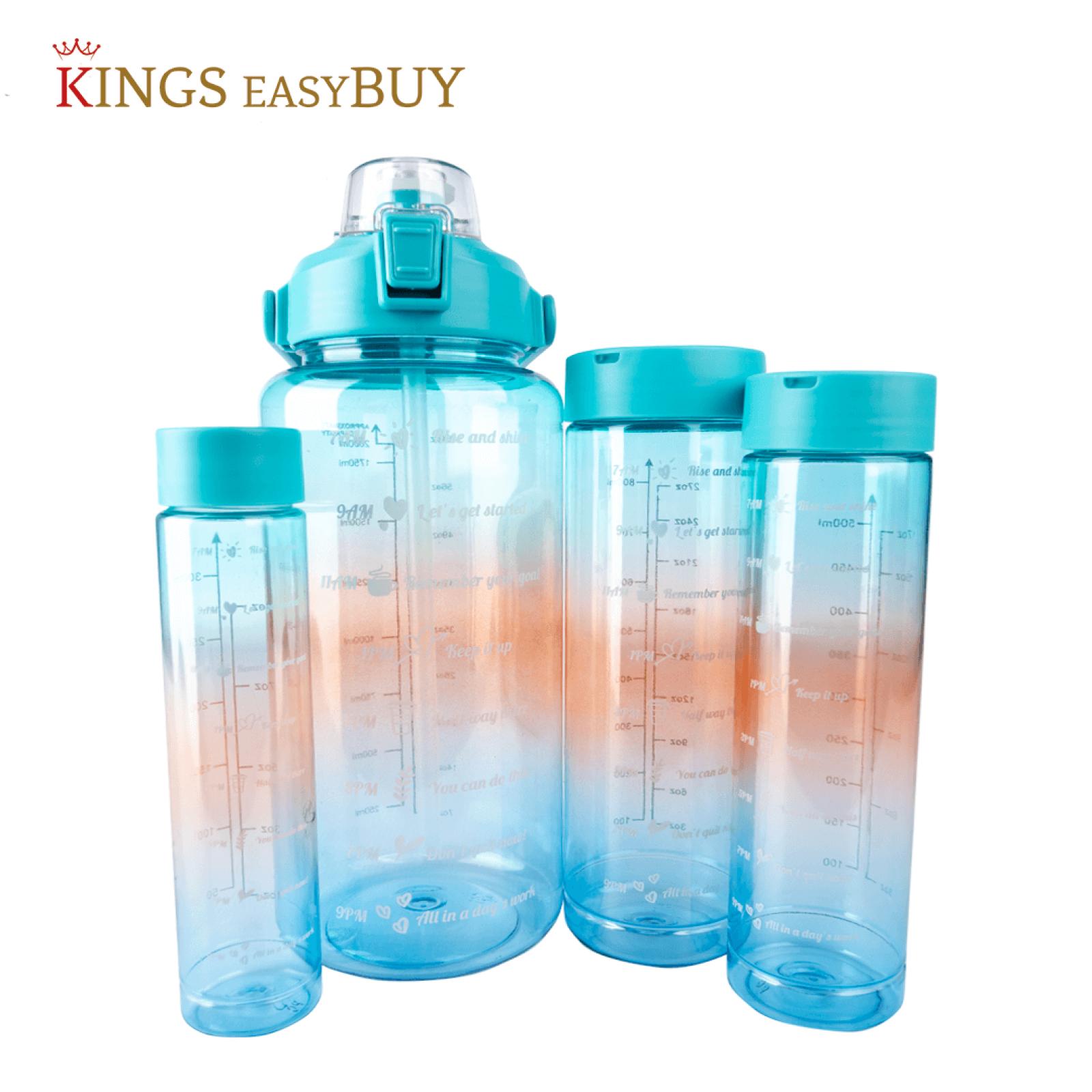 4 Pack Gradient Water Bottles