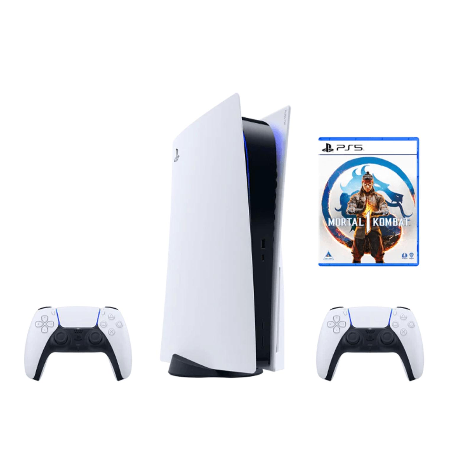 Sony PlayStation 5 Bundle with DualSense Controllers & Mortal Kombat