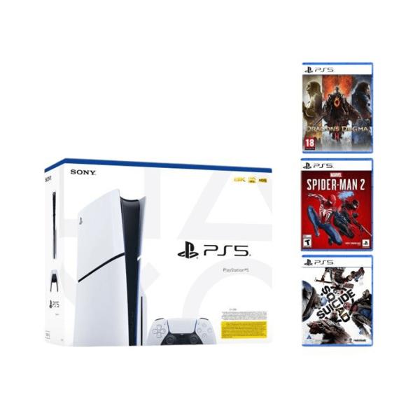 PlayStation 5 Slim Bundle with Suicide Squad, Dragon’s Dogma, and Marvel’s Spider-Man 2