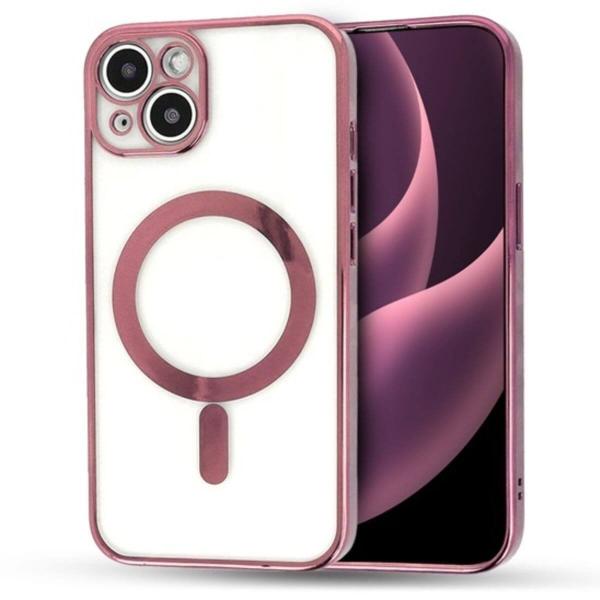 iPhone 15 Rose Gold MagSafe Cover - Sleek, Magnetic & Protective