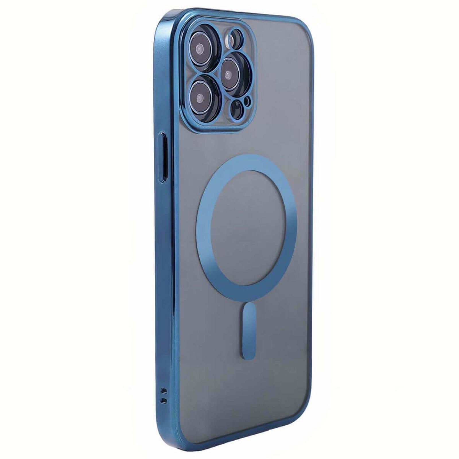 iPhone 15 Pro Max Blue MagSafe Cover - Sleek, Magnetic & Protective