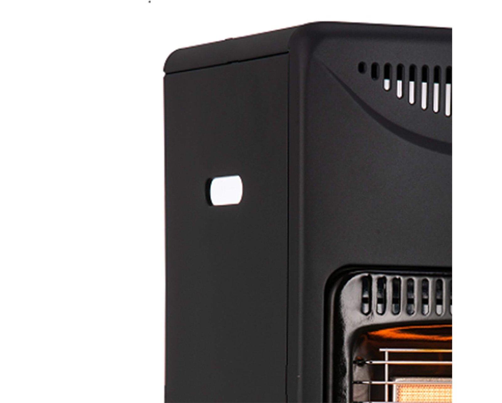Mellerware Heater Gas Steel Black 3 Heat Settings 4.2Kw