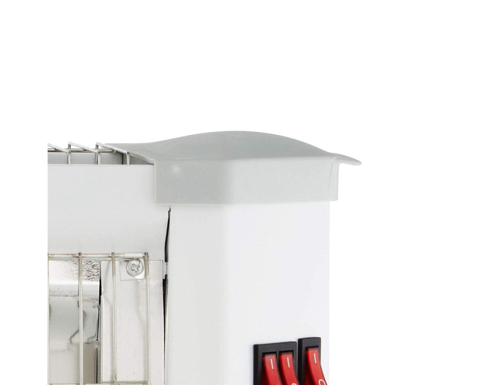Mellerware Heater Quartz Powder Coat White 5 Bar 2000W "Flare"
