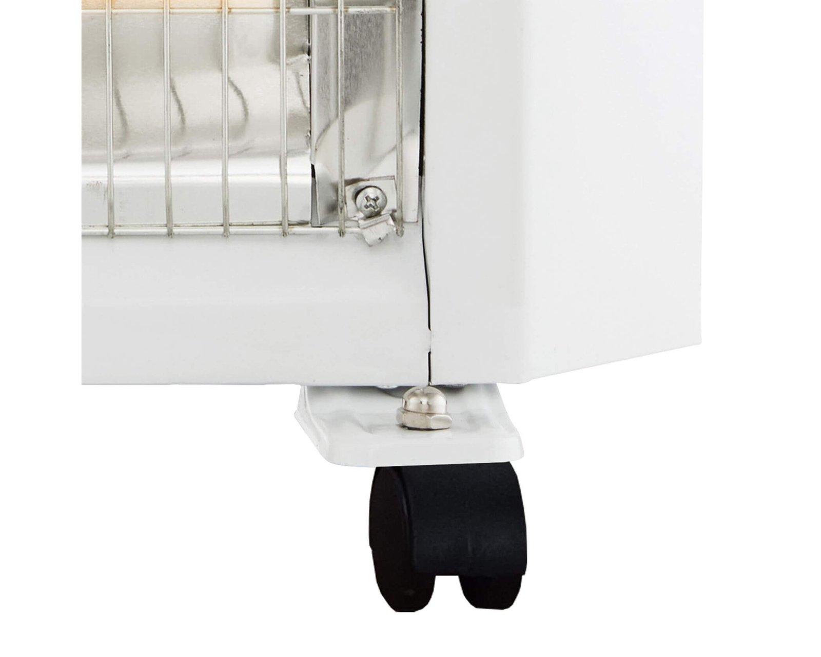 Mellerware Heater Quartz Powder Coat White 5 Bar 2000W "Flare"