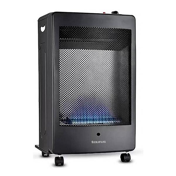 Taurus Heater Blue Flame Gas Steel Black 2Heat Settings 3.8Kw