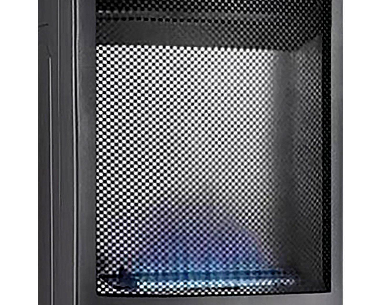 Taurus Heater Blue Flame Gas Steel Black 2Heat Settings 3.8Kw