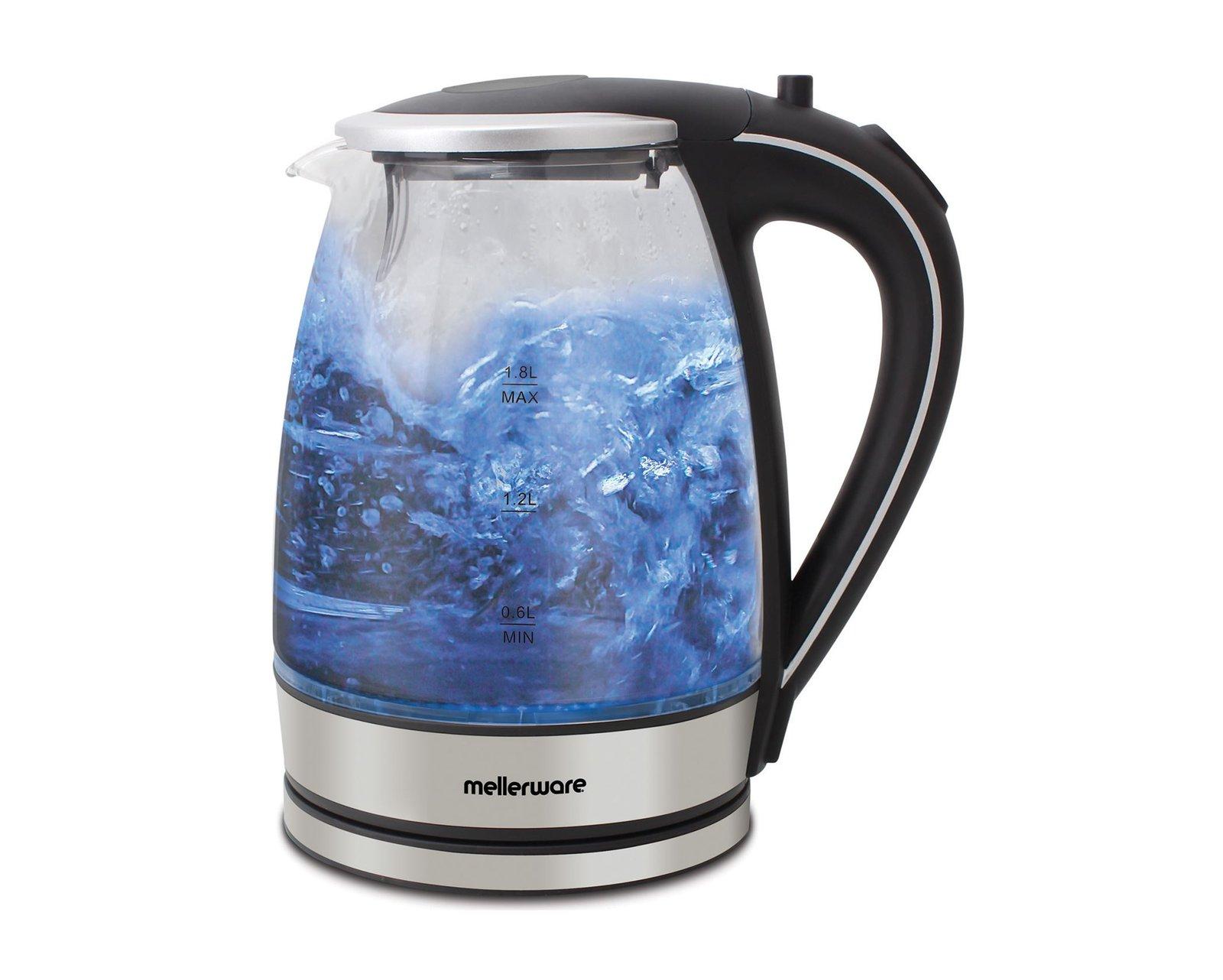 Mellerware Pack 2 Piece Glass Kettle + Sandwich Maker "Starter Pack"