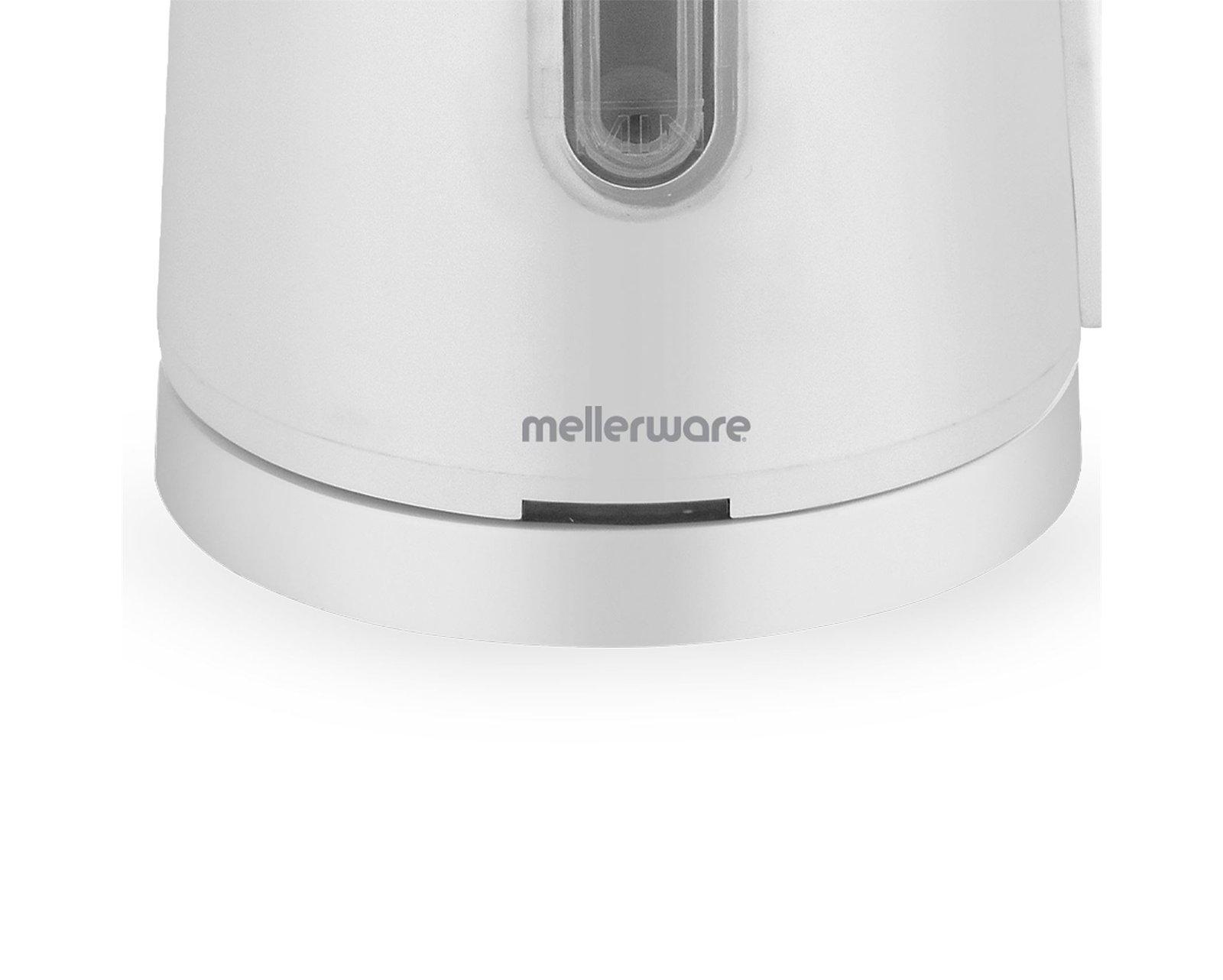 Mellerware Kettle Double Wall Cordless Stainless Steel White 0.8L 800W