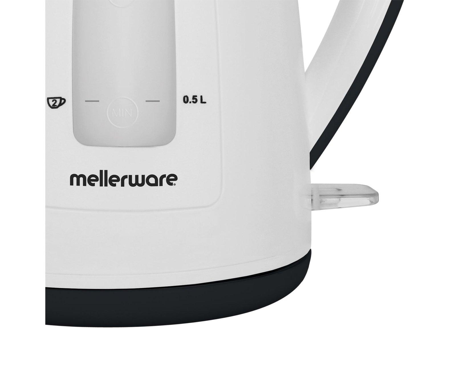 Mellerware Kettle 360 Degree Cordless Plastic Black & White 2.0L 2200W