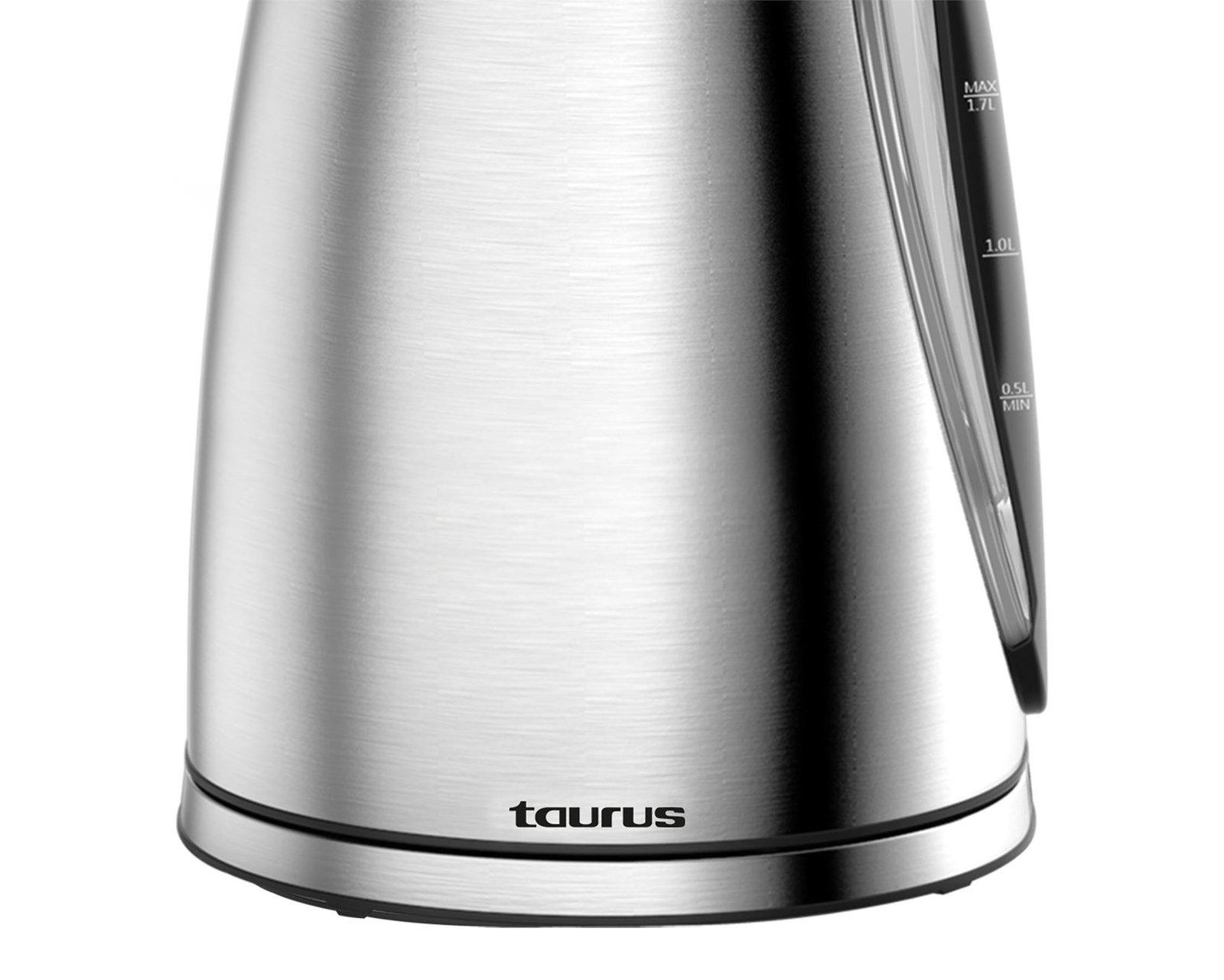 Taurus Kettle 360 Degree Cordless Stainless Steel Brushed 1.7L 2200W
