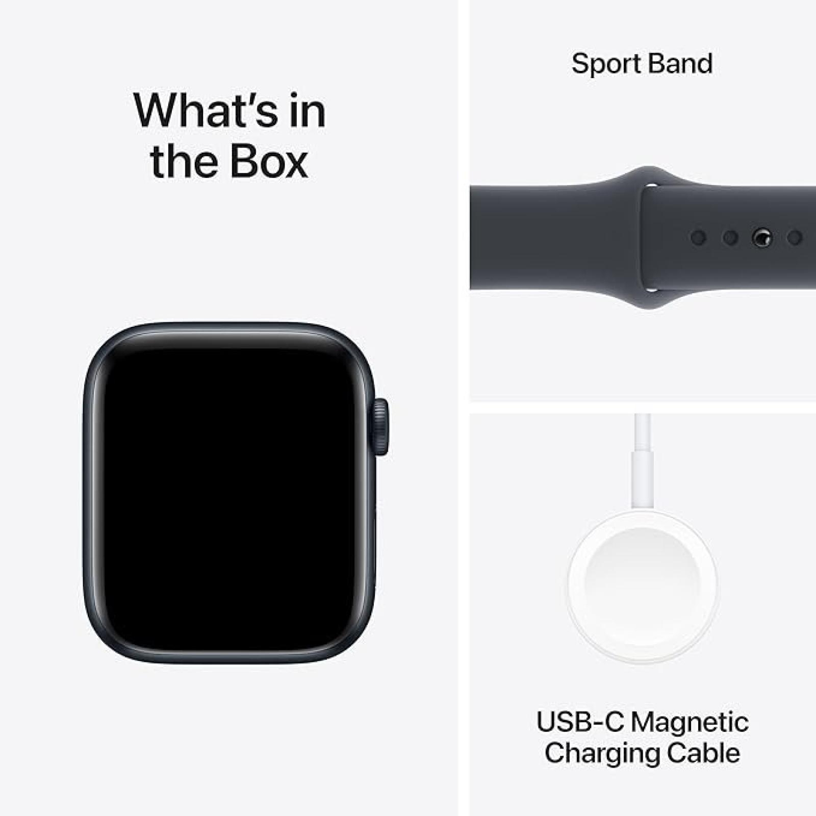 Apple Watch SE GPS 44mm Midnight Aluminium Case with Midnight Sport Band