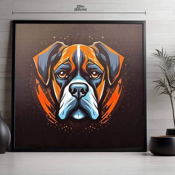 Intense Gaze Dog Artwork for Bedroom or Living Room