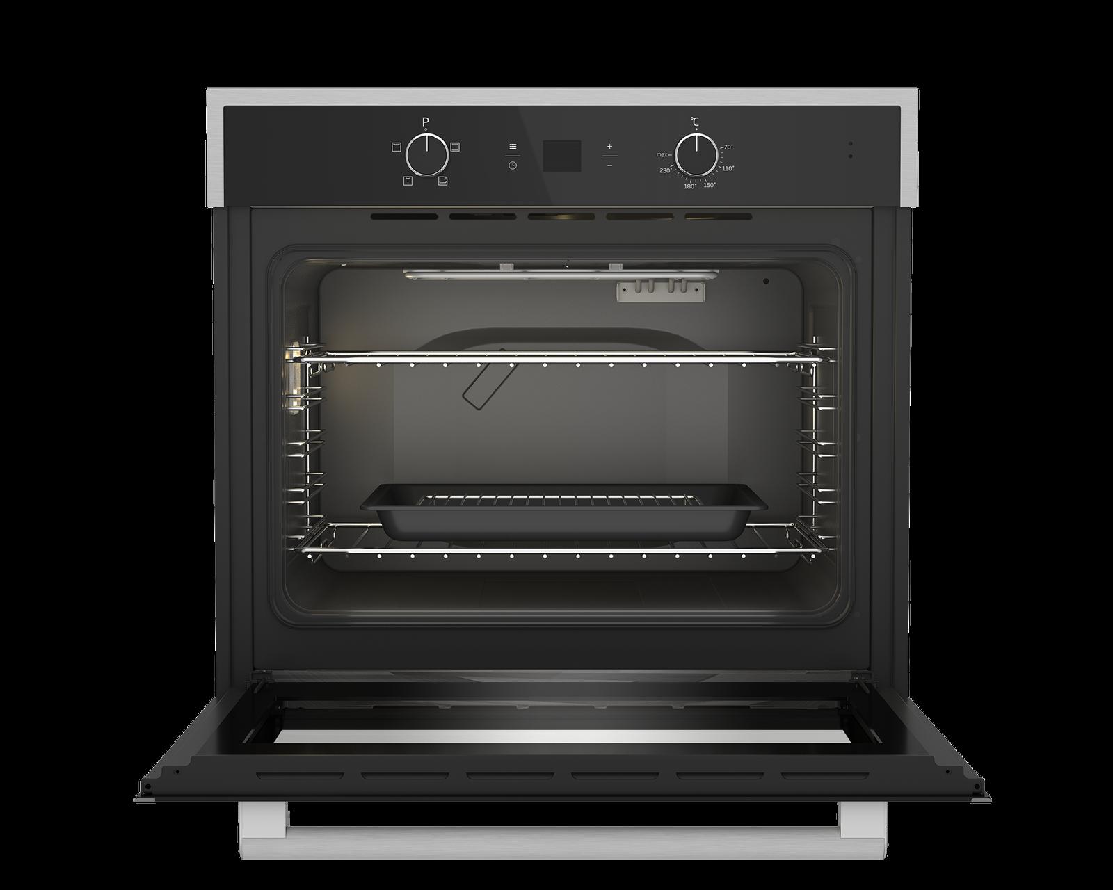 Defy BDO772 Gemini Eye-Level Static Oven - Black Glass