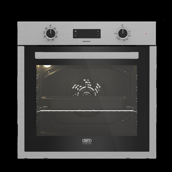 Defy 60cm Slimline Thermofan+ Eye-Level Oven DBO496 - Stainless Steel
