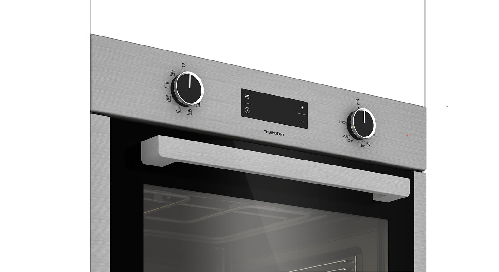 Defy 60cm Slimline Thermofan+ Eye-Level Oven DBO496 - Stainless Steel