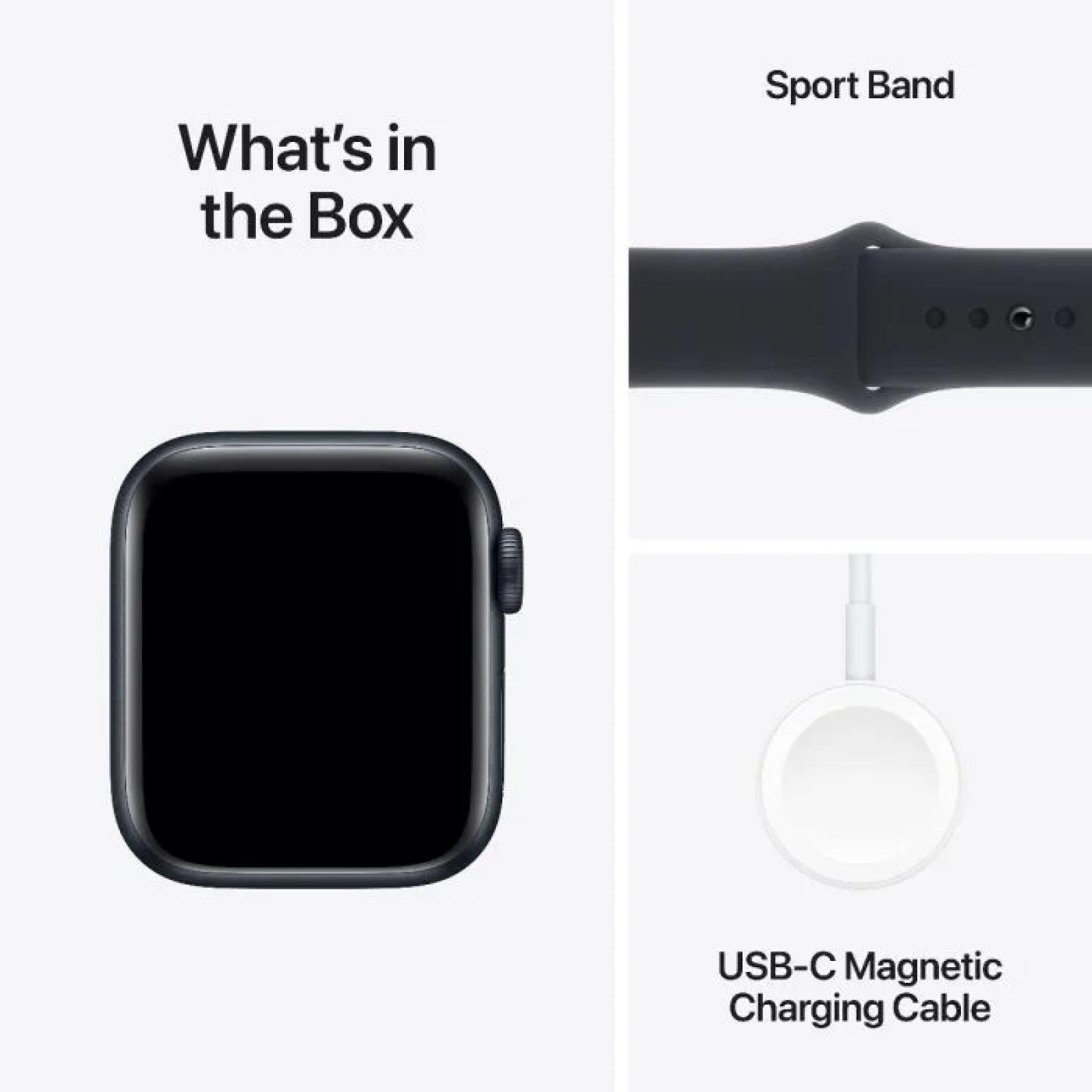 Apple Watch SE GPS + Cellular 44mm Midnight Aluminium Case with Midnight Sport Band