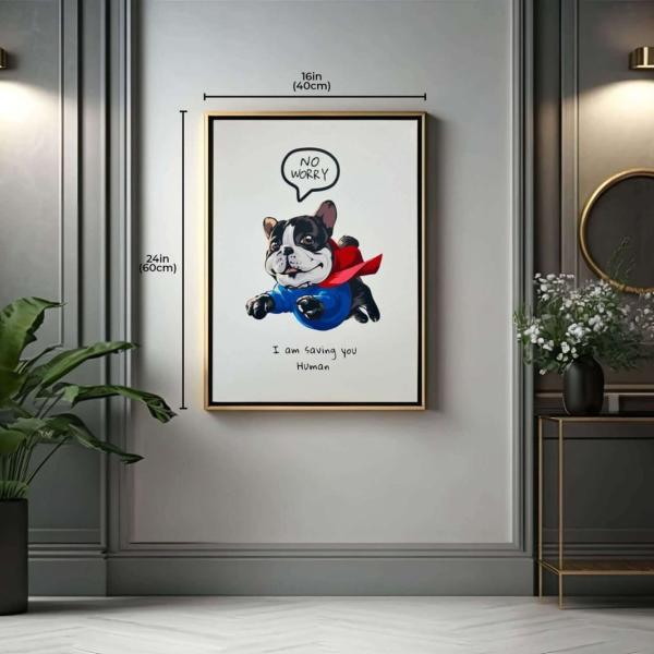 Superhero Pup Art Print - Art Decor