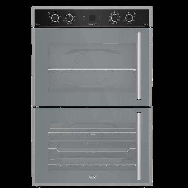 Defy DBO768: Gemini Thermofan+ Double Oven with Airfire Technology Mirror
