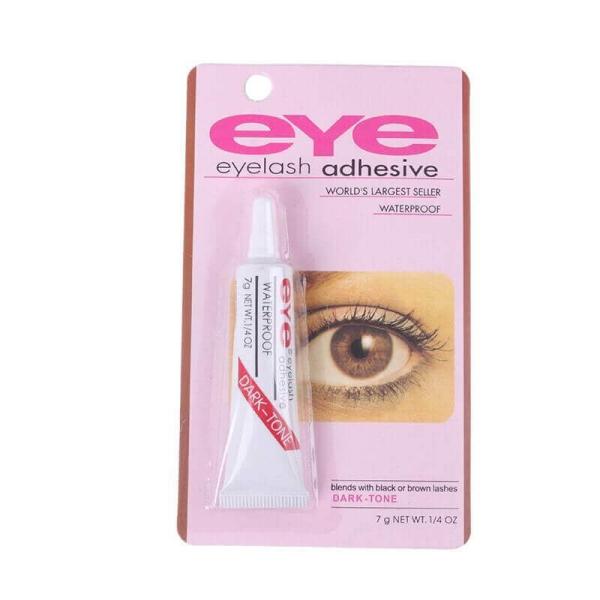 Eye eyelash adhesive