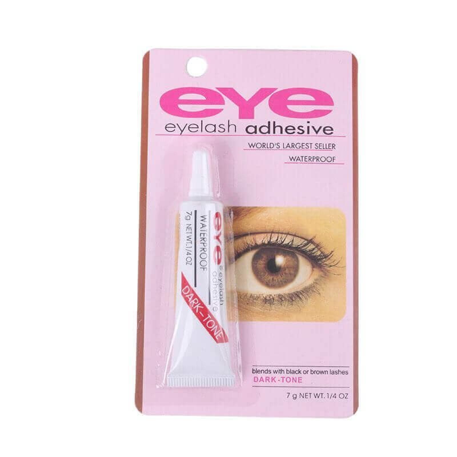 Eye eyelash adhesive
