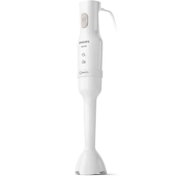 Philips ProMix Hand Blender 3000 Series - 400W, Anti-Splash, Beaker, Plastic, White - HR2520/00