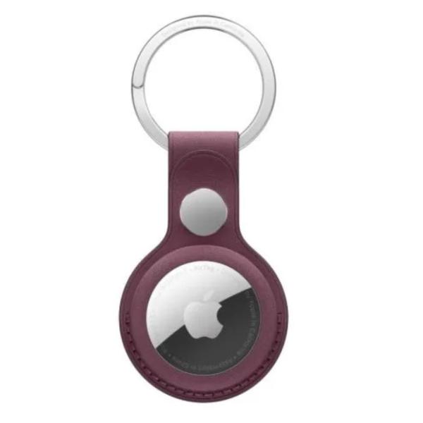 AirTag FineWoven Key Ring - Mulberry