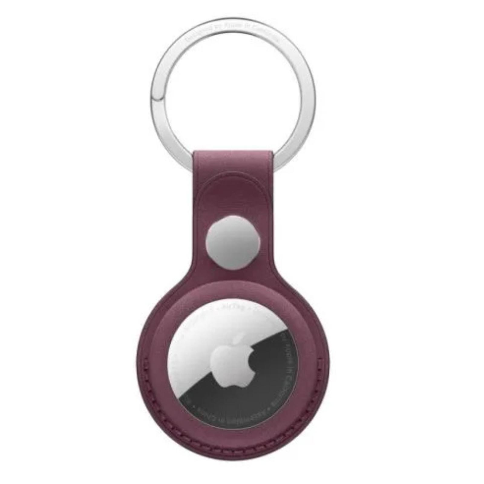 AirTag FineWoven Key Ring - Mulberry